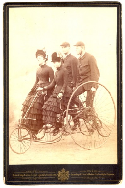 Original photographs with a beautiful Kohout bicycles