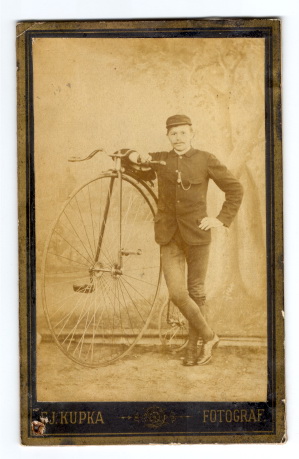 Original photographs with a beautiful Kohout bicycles