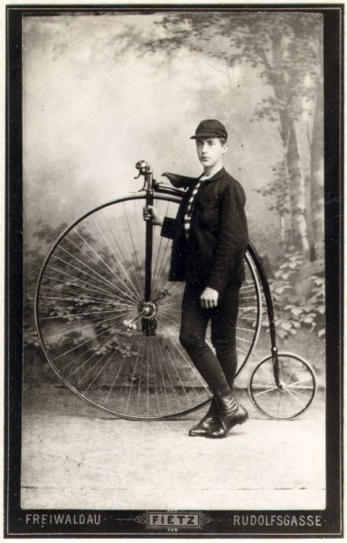 Original photographs with a beautiful Kohout bicycles