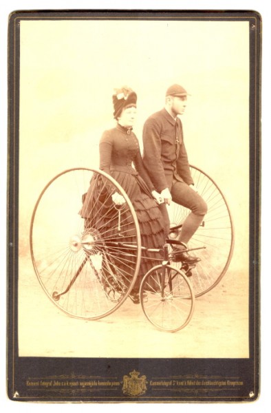 Original photographs with a beautiful Kohout bicycles