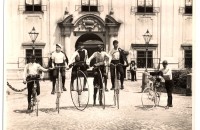 Original photographs with a beautiful Kohout bicycles