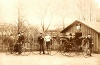 Original photographs with a beautiful Kohout bicycles