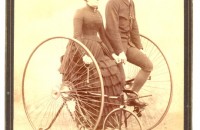 Original photographs with a beautiful Kohout bicycles