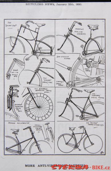 Quadrant suspension safety – Quadrant Tricycle Co., Birmingham, Anglie – 1889