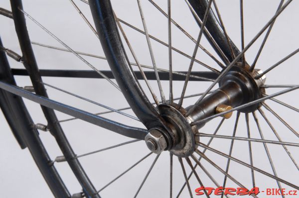 Quadrant suspension safety – Quadrant Tricycle Co., Birmingham, Anglie – 1889