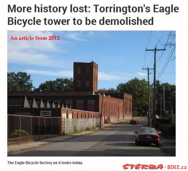 Torrington's Eagle Bicycle tower