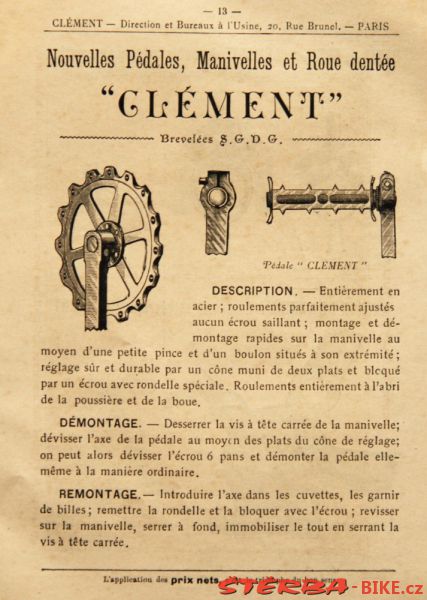 Závodní kolo - Clément & Cie., Paris, Francie - 1895