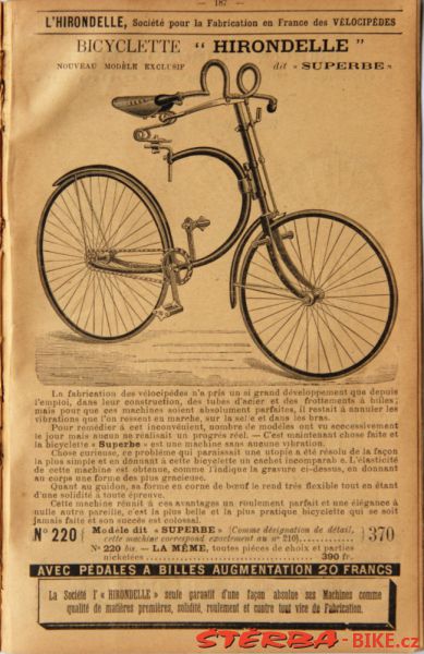 Superbe - Hirondelle, St.Étienne, Francie 1891