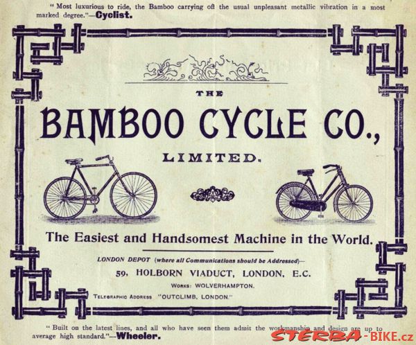 Bamboo Cycle Co., Londýn, Anglie - cca 1897