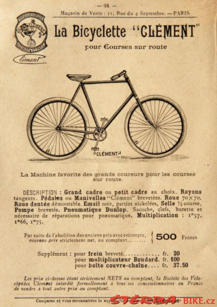 Race machine - Clément & Cie., Paris, France - 1895