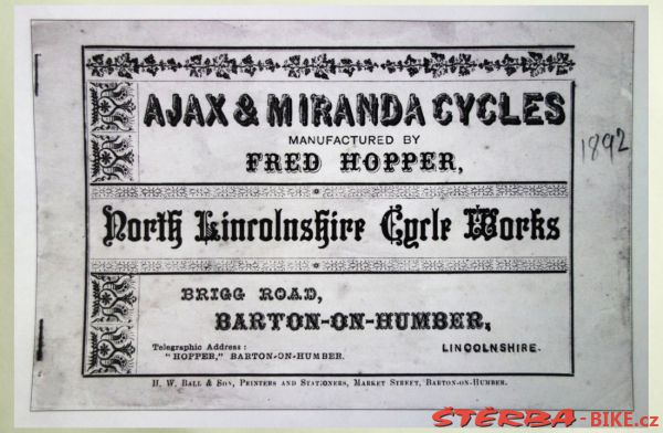 Ajax & Miranda Cycles 1892