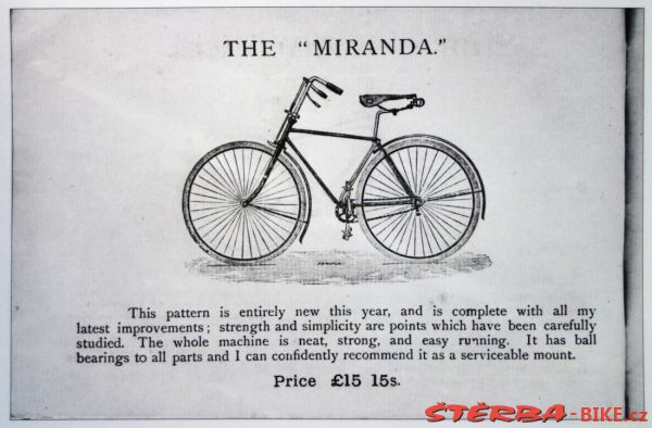 Ajax & Miranda Cycles 1892