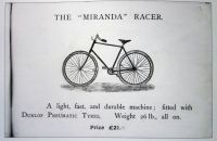 Ajax & Miranda Cycles 1892