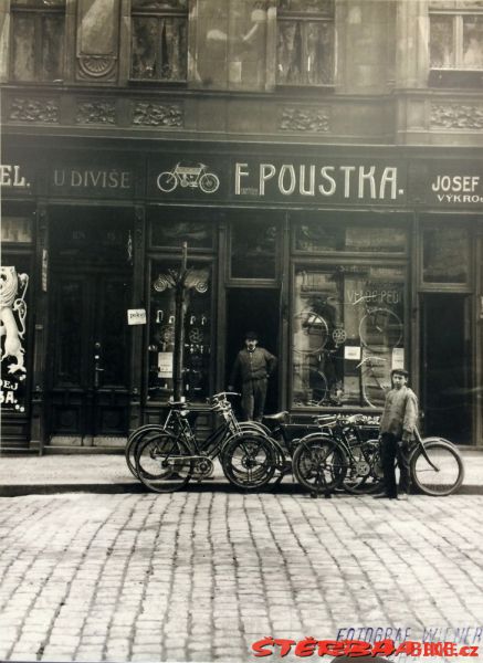 František Poustka Praha, závodní kolo, Čechy - okolo 1920