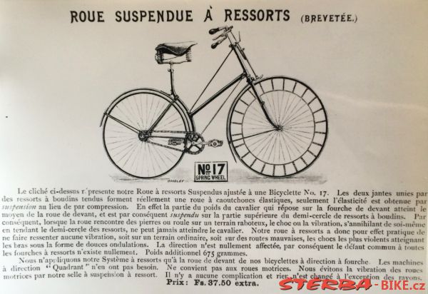 Quadrant suspension safety – Quadrant Tricycle Co., Birmingham, Anglie – 1889