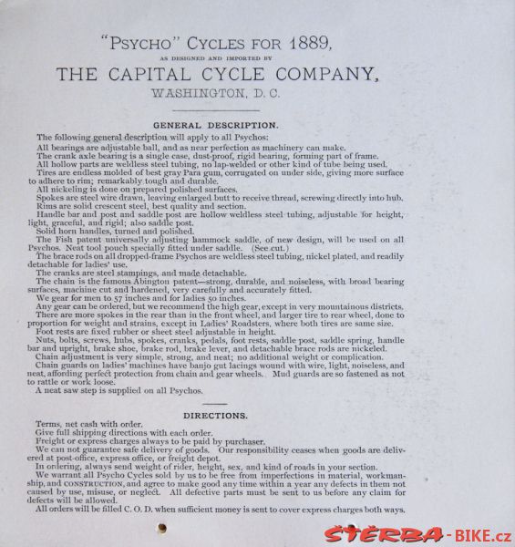 PYSCHO, Capital Cycle Co. 1889