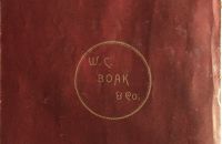 W.C. Boak 1891