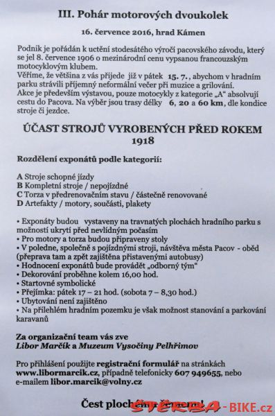 190/B - III. Pohár motorových dvoukolek 2016