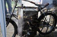 Columbia parní motocykl