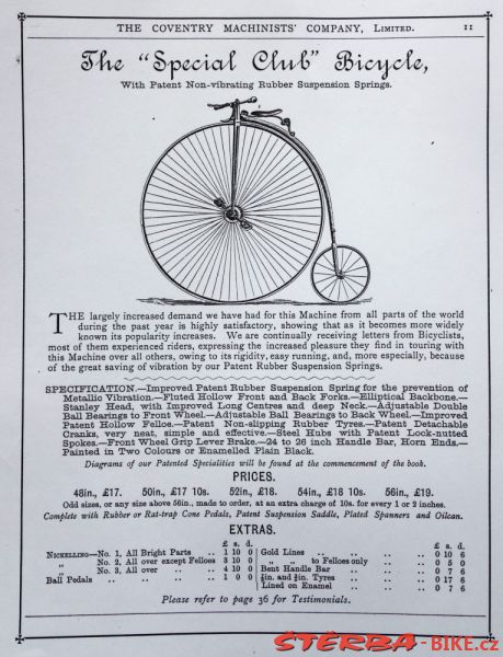 Coventry Machinists Co.  – 1884