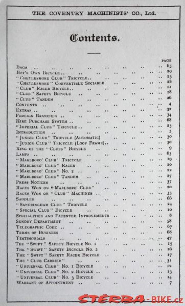 Coventry Machinists Co.  – 1887