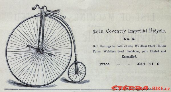 Coventry Machinists Co.  – 1884/85