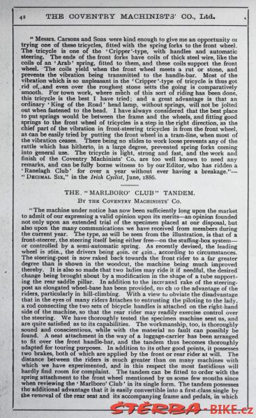 Coventry Machinists Co.  – 1887