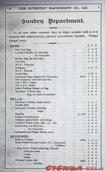 Coventry Machinists Co.  – 1887