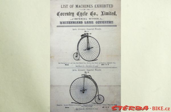 Coventry Machinists Co.  – 1884/85