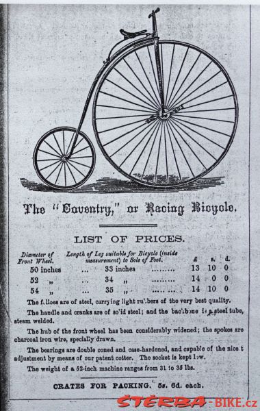 Coventry Machinists Co.  – 1875/76