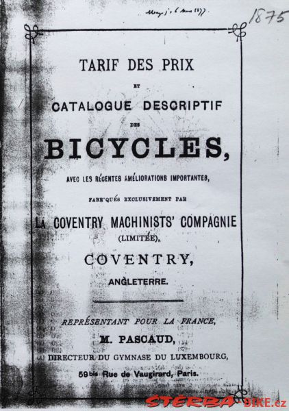 Coventry Machinists Co.  – 1875