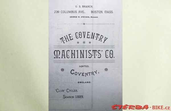 Coventry Machinists Co.  – 1889