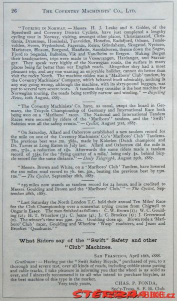 Coventry Machinists Co.  – 1888
