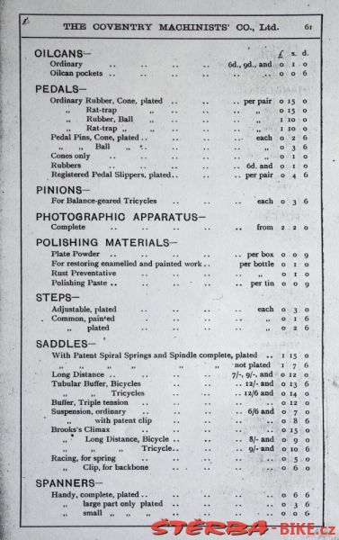 Coventry Machinists Co.  – 1887