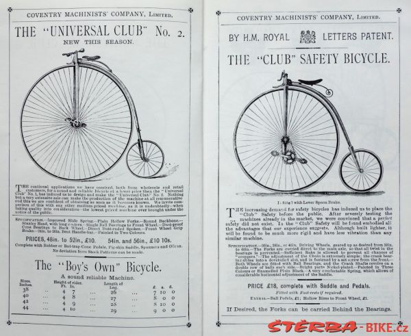 Coventry Machinists Co.  – 1886