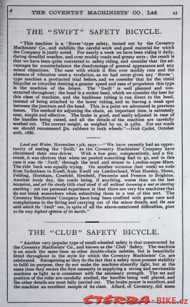Coventry Machinists Co.  – 1887