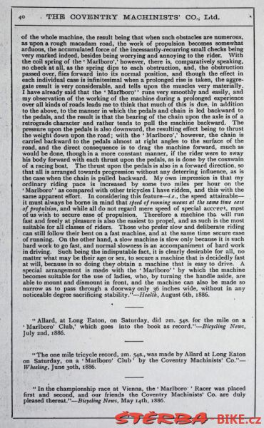 Coventry Machinists Co.  – 1887