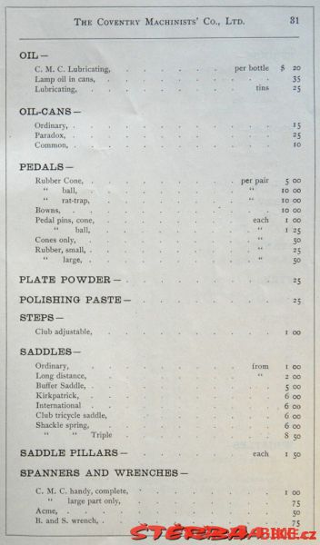 Coventry Machinists Co.  – 1888