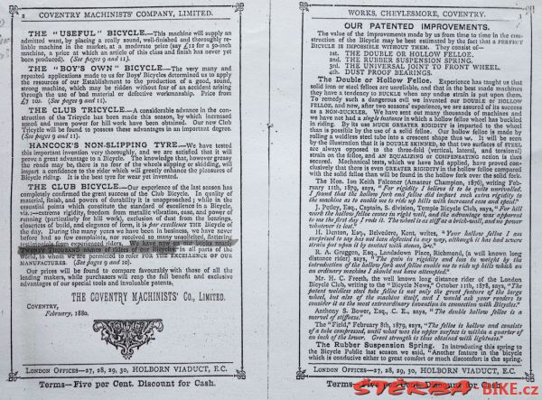 Coventry Machinists Co.  – 1880