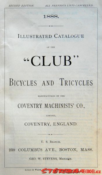 Coventry Machinists Co.  – 1888