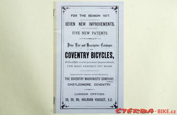 Coventry Machinists Co.  – 1877