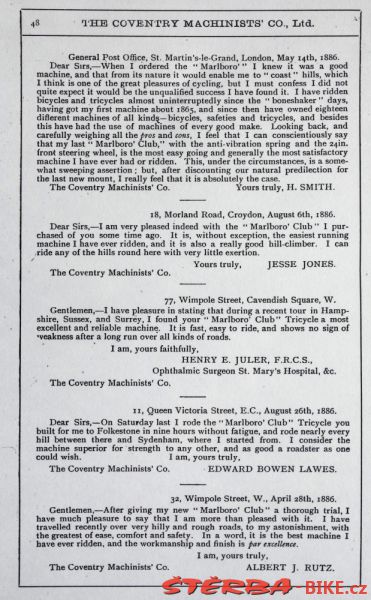 Coventry Machinists Co.  – 1887