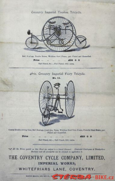 Coventry Machinists Co.  – 1884/85