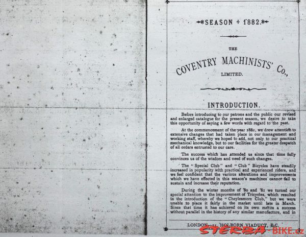 Coventry Machinists Co.  – 1882