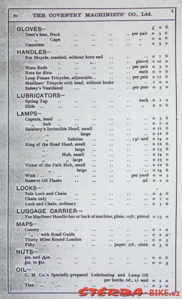 Coventry Machinists Co.  – 1887