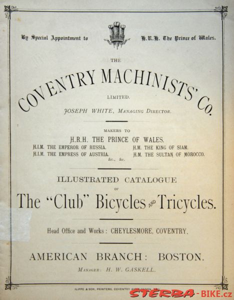 Coventry Machinists Co.  – 1885