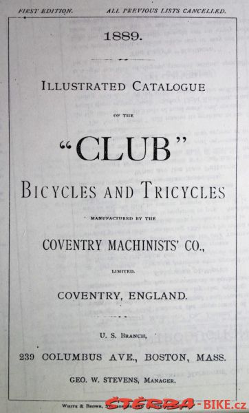 Coventry Machinists Co.  – 1889