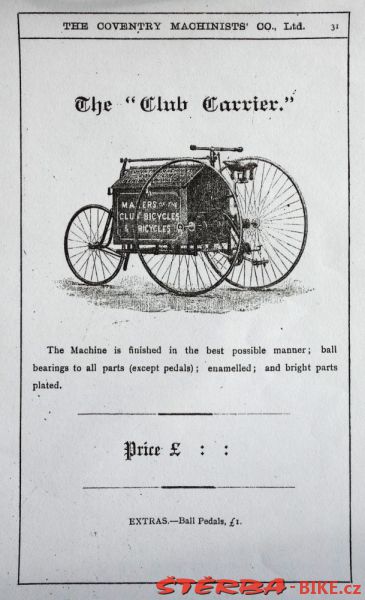 Coventry Machinists Co.  – 1887