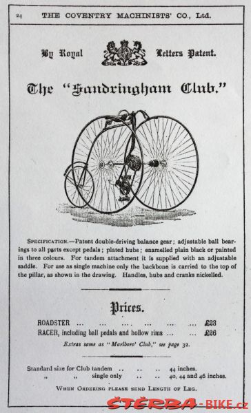 Coventry Machinists Co.  – 1887