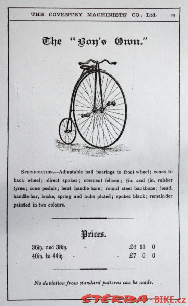 Coventry Machinists Co.  – 1887